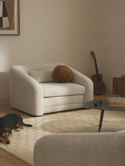 Westwing Sillón Cama De Borreguillo Bouclé Eliot