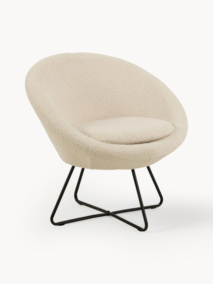 Westwing Sillón cóctel de borreguillo Center