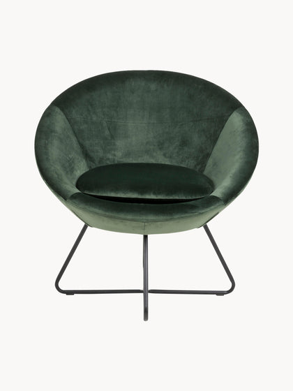 Westwing Sillón Cóctel De Terciopelo Center