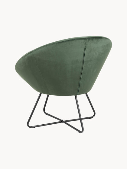 Westwing Sillón Cóctel De Terciopelo Center