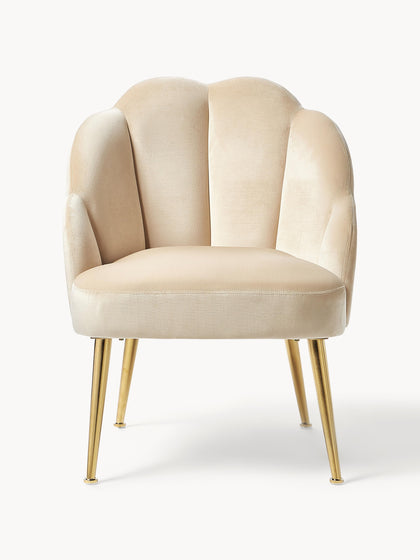 Westwing Sillón Cóctel De Terciopelo Helle