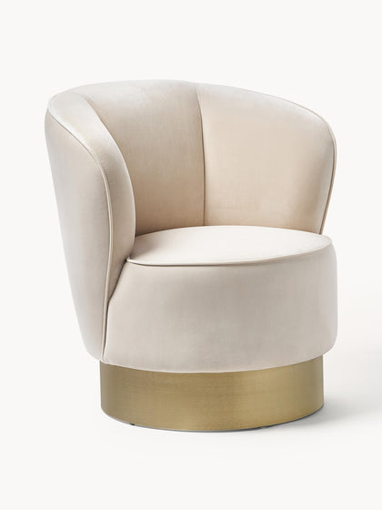 Westwing Sillón Cóctel De Terciopelo Olivia