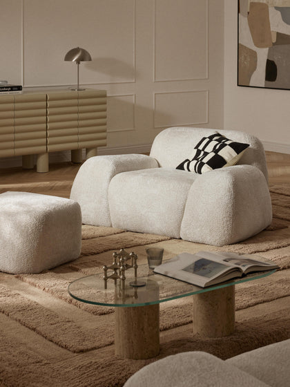 Westwing Sillón De Borreguillo Bouclé Wolke