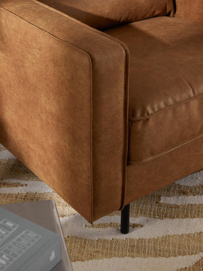 Westwing Sillón De Cuero Reciclado Hunter