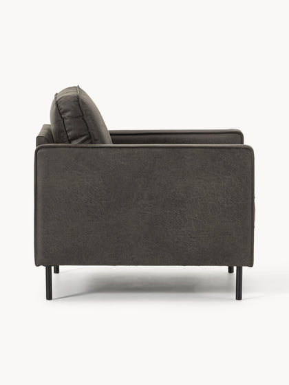 Westwing Sillón De Cuero Reciclado Hunter