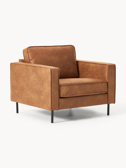 Westwing Sillón de cuero reciclado Hunter