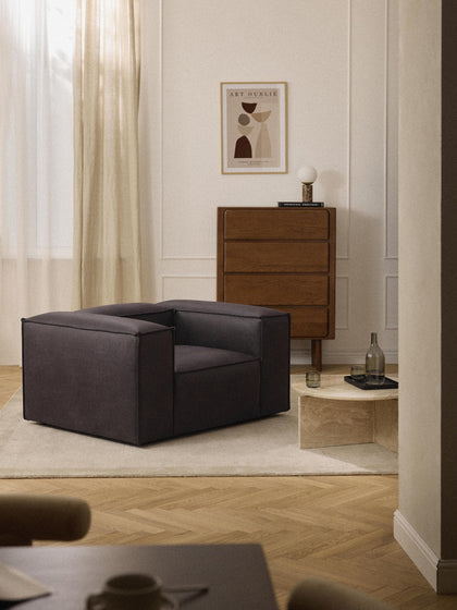 Westwing Sillón De Cuero Reciclado Lennon