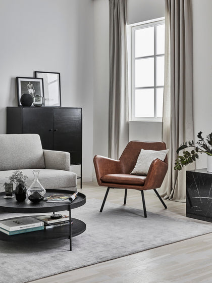 Westwing Sillón De Cuero Sintético Bon