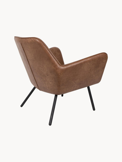 Westwing Sillón De Cuero Sintético Bon