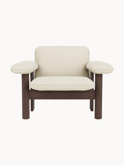 Westwing Sillón De Lana Y Madera De Roble Brasilia