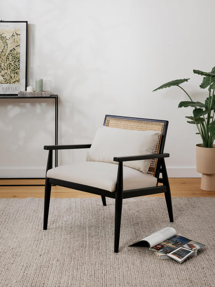 Westwing Sillón De Madera De Abedul Maciza Manuell