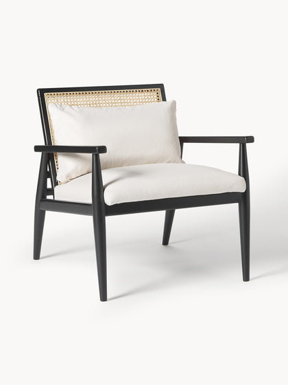 Westwing Sillón de madera de abedul maciza Manuell