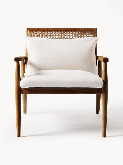 Westwing Sillón De Madera De Caucho Manuell