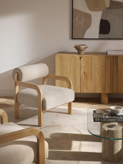 Westwing Sillón De Madera De Fresno Raymond