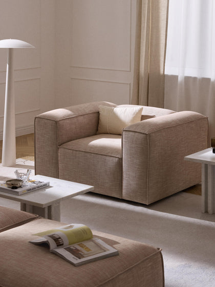 Westwing Sillón De Mezcla De Lino Lennon