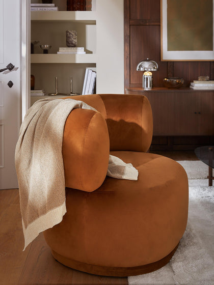 Westwing Sillón De Terciopelo Cori