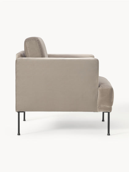 Westwing Sillón De Terciopelo Fluente