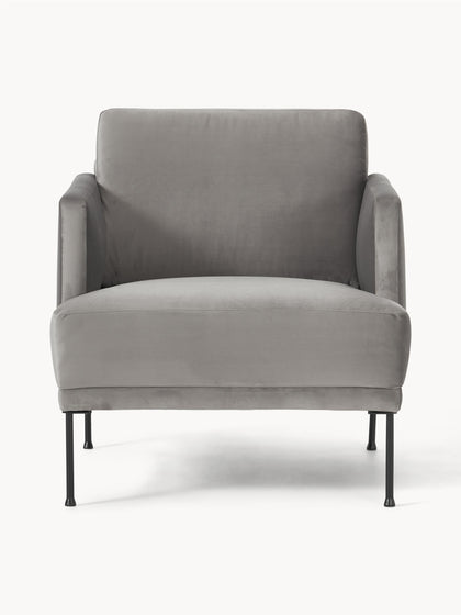 Westwing Sillón De Terciopelo Fluente