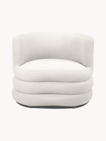 Westwing Sillón En Tejido Bouclé De Diseño Solomon