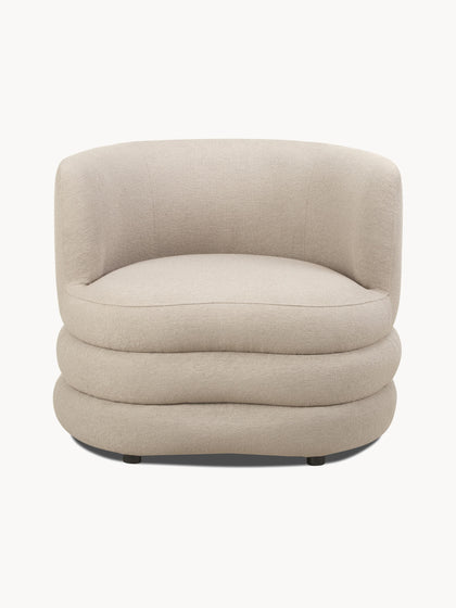 Westwing Sillón En Tejido Bouclé De Diseño Solomon