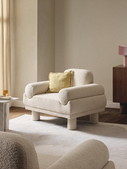 Westwing Sillón En Tejido Bouclé Lilo