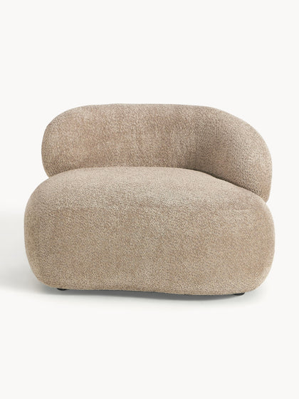 Westwing Sillón Lounge De Borreguillo Bouclé Alba