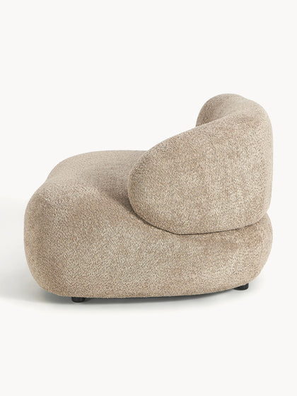 Westwing Sillón Lounge De Borreguillo Bouclé Alba