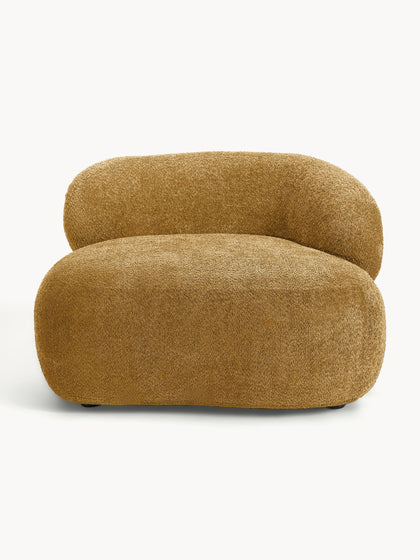 Westwing Sillón Lounge De Borreguillo Bouclé Alba