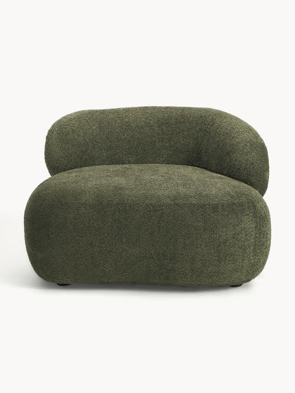 Westwing Sillón Lounge De Borreguillo Bouclé Alba