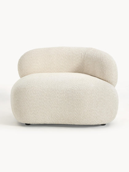 Westwing Sillón Lounge De Borreguillo Bouclé Alba