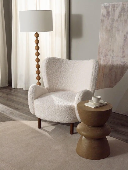 Westwing Sillón orejero De Borreguillo Kalia