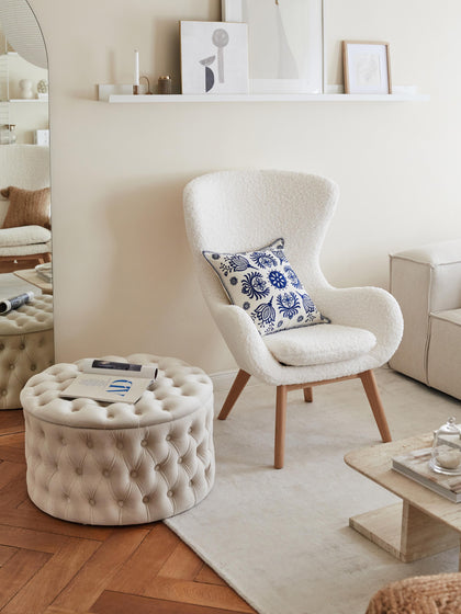 Westwing Sillón Orejero De Borreguillo Wing