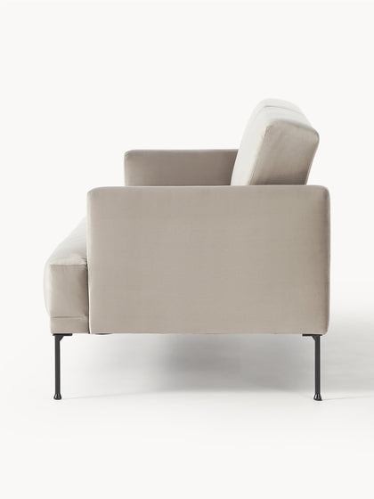 Westwing Sofá Cama De Terciopelo Fluente (3 Plazas)