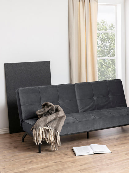 Westwing Sofá Cama De Terciopelo Perugia (3 plazas)