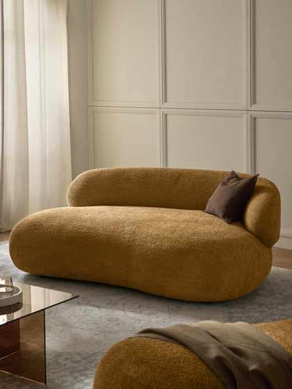 Westwing Sofá De Borreguillo Bouclé Alba (2 Plazas)