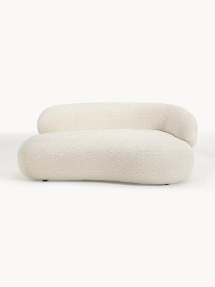 Westwing Sofá de borreguillo bouclé Alba (2 plazas)