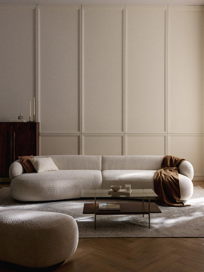 Westwing Sofá De Borreguillo Bouclé Alba (4 Plazas)