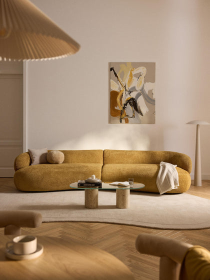 Westwing Sofá De Borreguillo Bouclé Alba (4 Plazas)