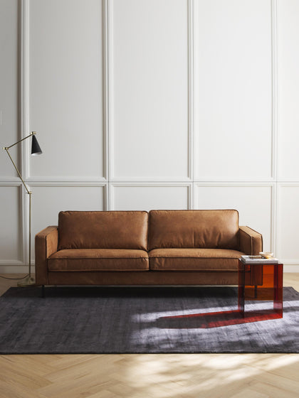 Westwing Sofá De Cuero Reciclado Hunter (3 plazas)