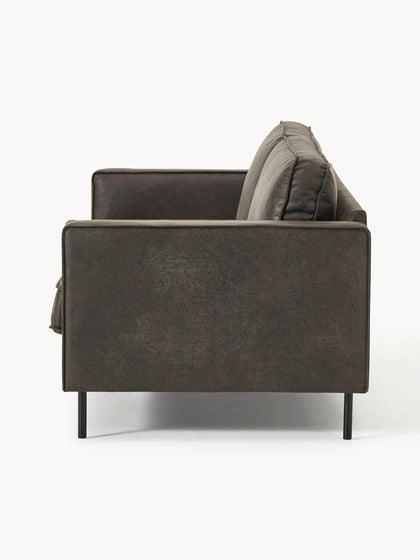 Westwing Sofá De Cuero Reciclado Hunter (3 plazas)