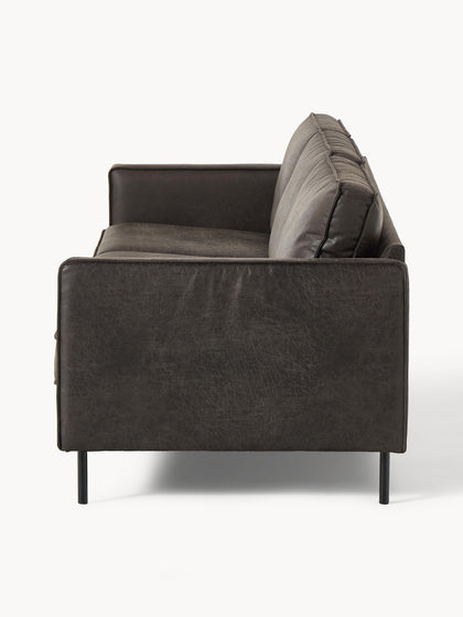 Westwing Sofá De Cuero Reciclado Hunter (3 plazas)