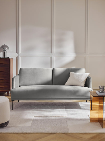 Westwing Sofá De Terciopelo Fluente (2 plazas)