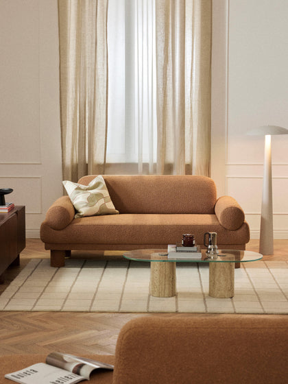 Westwing Sofá En Tejido Bouclé Lilo (2 Plazas)