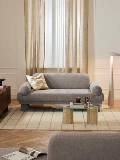 Westwing Sofá En Tejido Bouclé Lilo (2 Plazas)