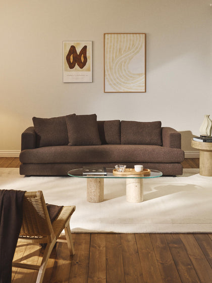 Westwing Sofá En Tejido Bouclé Tribeca (3 Plazas)