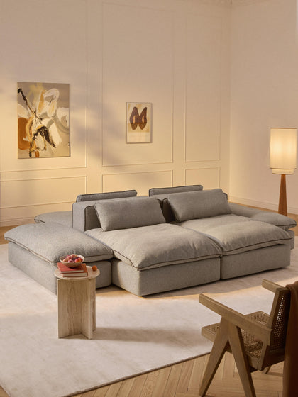 Westwing Sofá Lounge Modular Con Reposapiés Felix