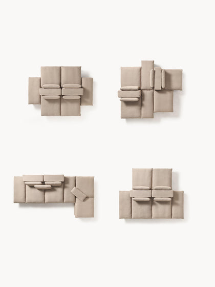 Westwing Sofá Lounge Modular Con Reposapiés Felix