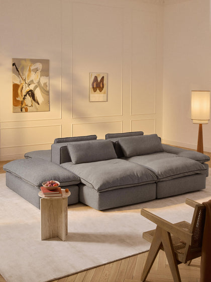 Westwing Sofá Lounge Modular Con Reposapiés Felix