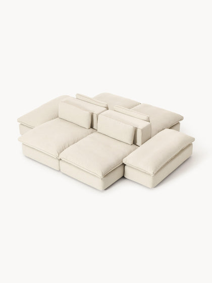 Westwing Sofá lounge modular con reposapiés Felix