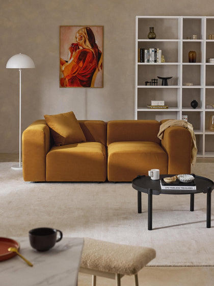 Westwing Sofá Modular De Terciopelo Lena (3 Plazas)